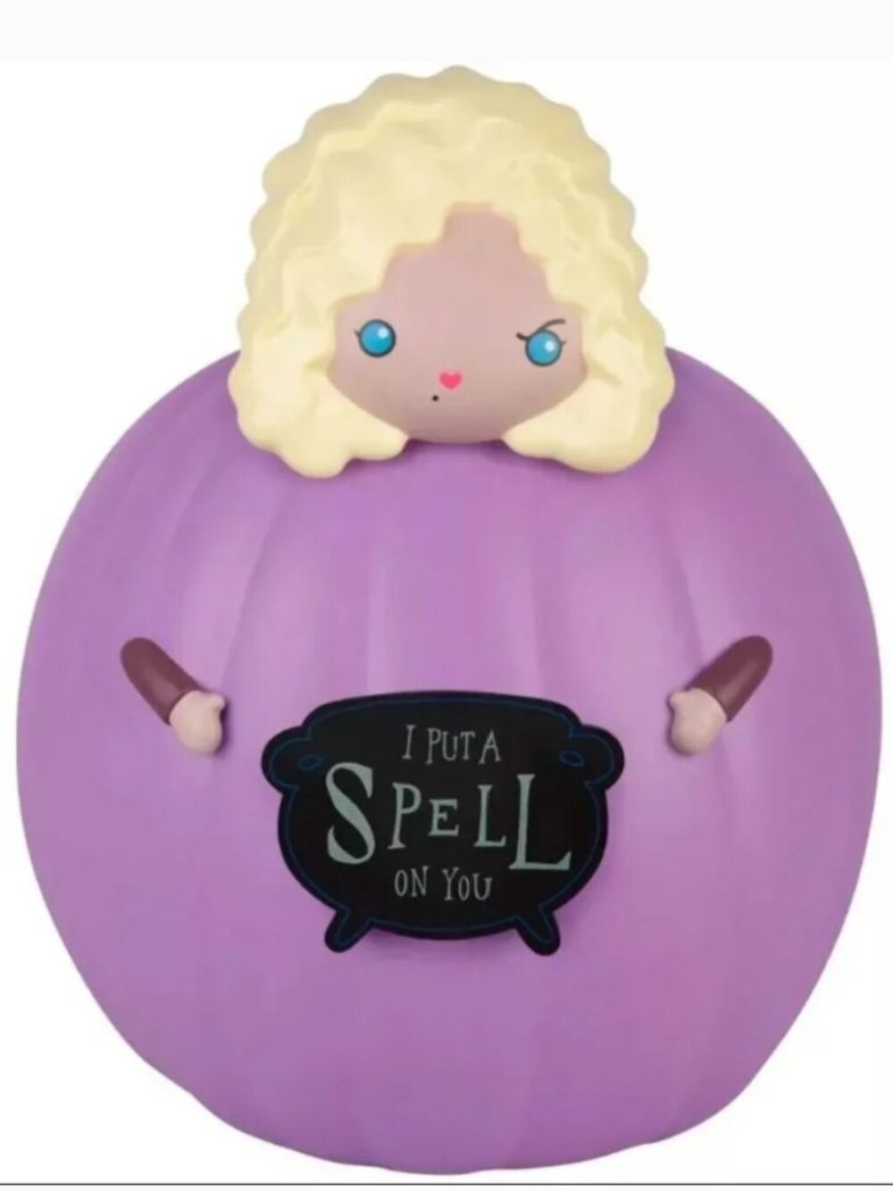 Disney Sarah Hocus Pocus Halloween Pumpkin Push In Cake Top Decoration